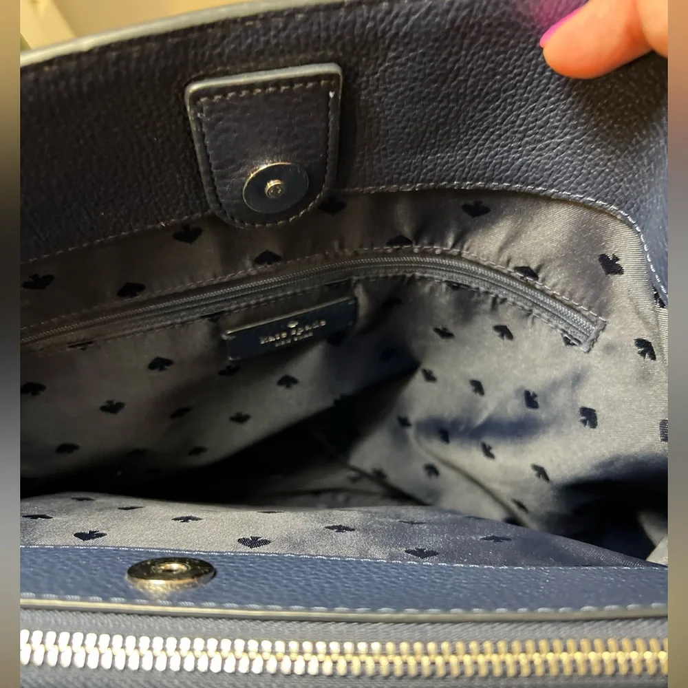 kate spade Black Pebbled Leather Hobo Satchel